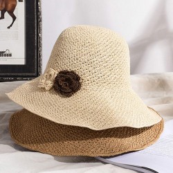  Braided Flowers Straw Hat